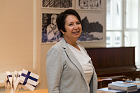 Анна Ламмила, генеральный консул Финляндии, выставка в Доме Финляндии